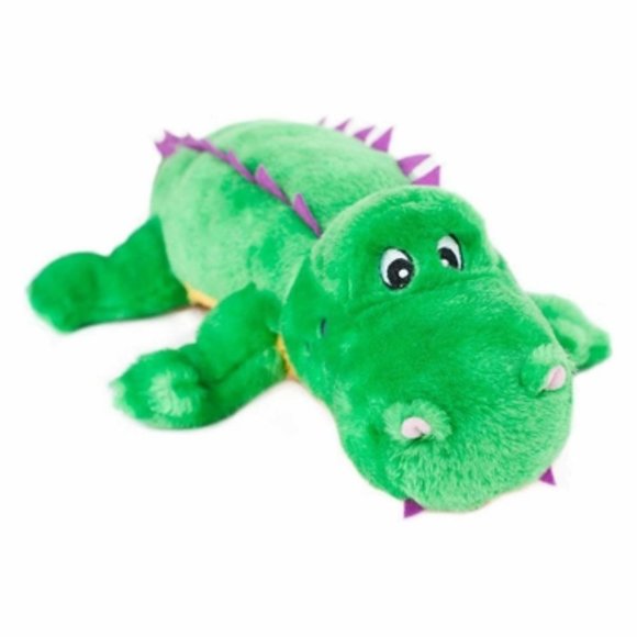 ZippyPaws Grunterz Alvin the Alligator Plush Dog 19" Toy NWT/NEW! - Picture 2 of 14